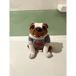 Vtg Plush Ralston Purina 1999 IKE Bulldog Dog Mascot 4" Stuffed Toy Sealed